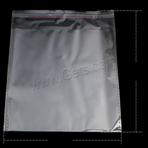 OPPセルフシールバッグ, 延伸ポリプロピレン(OPP), 長方形, 透明的 & 異なるサイズの選択, 1000パソコン/バッグ, 売り手 バッグ