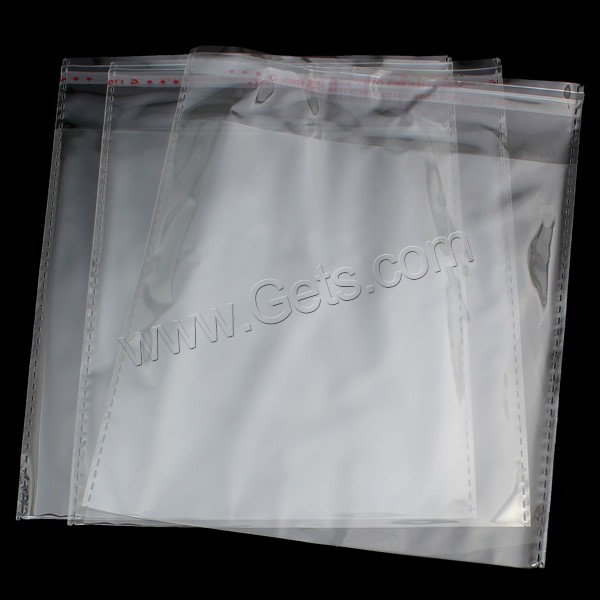 OPPセルフシールバッグ, 延伸ポリプロピレン(OPP), 長方形, 透明的 & 異なるサイズの選択, 1000パソコン/バッグ, 売り手 バッグ