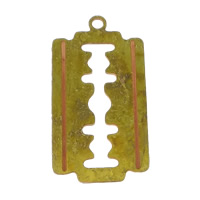 Brass Stamping Pendants, plated Approx 1.2mm 