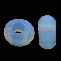 Sea Opal European Beads, Rondelle, without troll Approx 6mm 