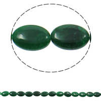 Malaysia Jade Perle, flachoval, natürlich, 13x18x5mm, Bohrung:ca. 1.5mm, Länge:ca. 15.3 ZollInch, ca. 22PCs/Strang, verkauft von Strang