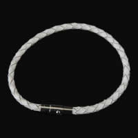 Cowhide Bracelets, stainless steel magnetic clasp 4mm .5 Inch 
