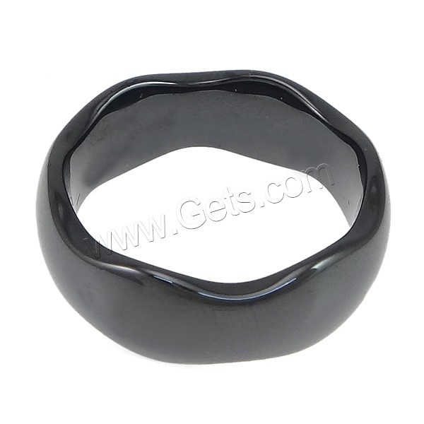 Alumina Ceramic Finger Ring, different size for choice, black, 8mm, Sold By PC