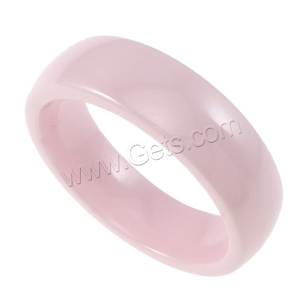 Alumina Ceramic Finger Ring, different size for choice, pink, 6mm, Sold By PC