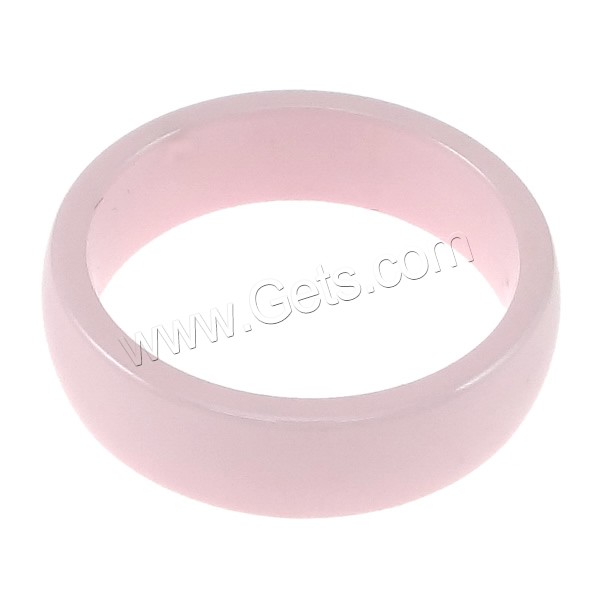 Anillo de dedo de cerámica de alúmina, Cerámica Alumina, diverso tamaño para la opción, Rosado, 6mm, Vendido por UD