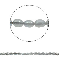 Perles nacres baroques de culture d'eau douce , perle d'eau douce cultivée, gris, grade AAA, 11-12mm Environ 0.8mm Environ 15.7 pouce, Vendu par brin
