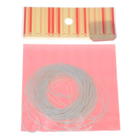 Cordón de algodón encerado, con OPP, Blanco, 1mm, 10patiospatio/Bolsa, Vendido por Bolsa