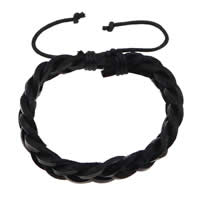 Cowhide Bracelets, woven, adjustable 1.5cm Approx 18 cm 