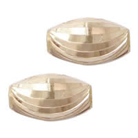 Goldsand Millefiori Glas Anhänger, Messing, oval, plattiert, gewellt, keine, 12x7mm, Bohrung:ca. 3mm, 3000PCs/Tasche, verkauft von Tasche