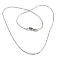 Cadena del collar de acero inoxidable, acero inoxidable 316, cadena de la serpiente, color original, 2mm, longitud:24 Inch, Vendido por Sarta