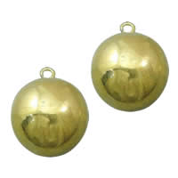 Brass Jewelry Pendants, Round, plated 16mm Approx 2mm 
