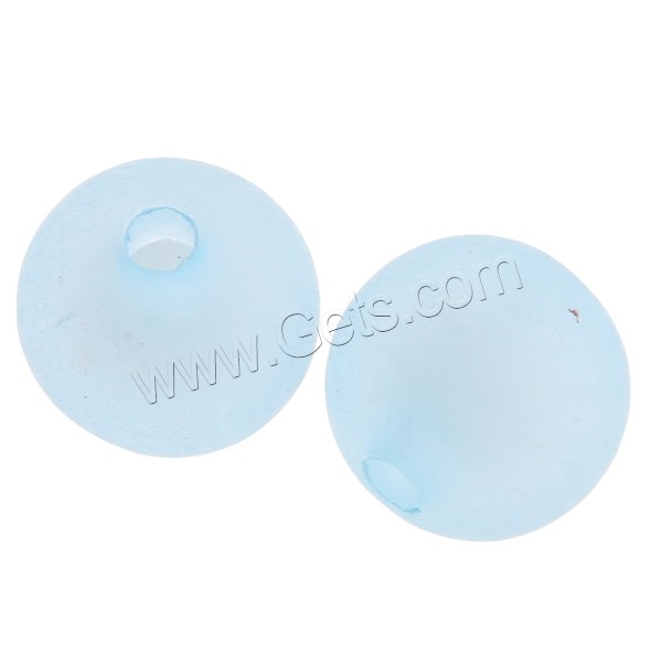 Frosted Acrylic Beads, Round, different size for choice, mixed colors, Grade A, Hole:Approx 2mm, Sold By Bag