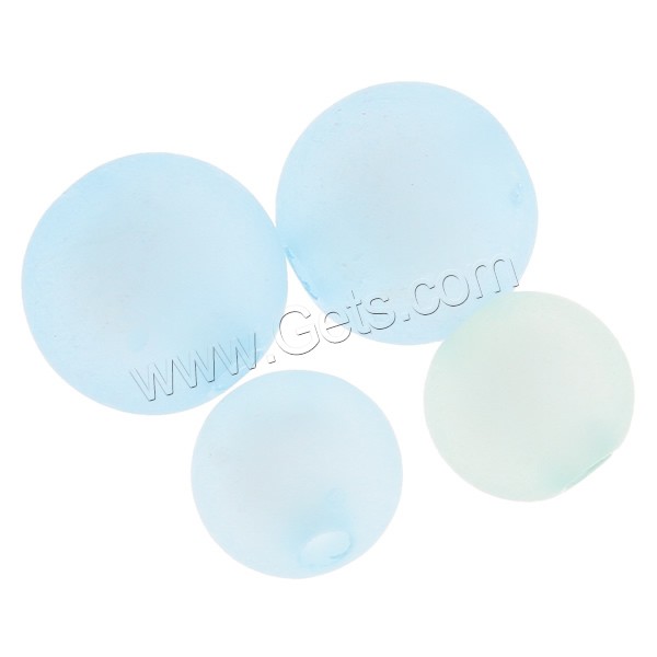 Frosted Acrylic Beads, Round, different size for choice, mixed colors, Grade A, Hole:Approx 2mm, Sold By Bag