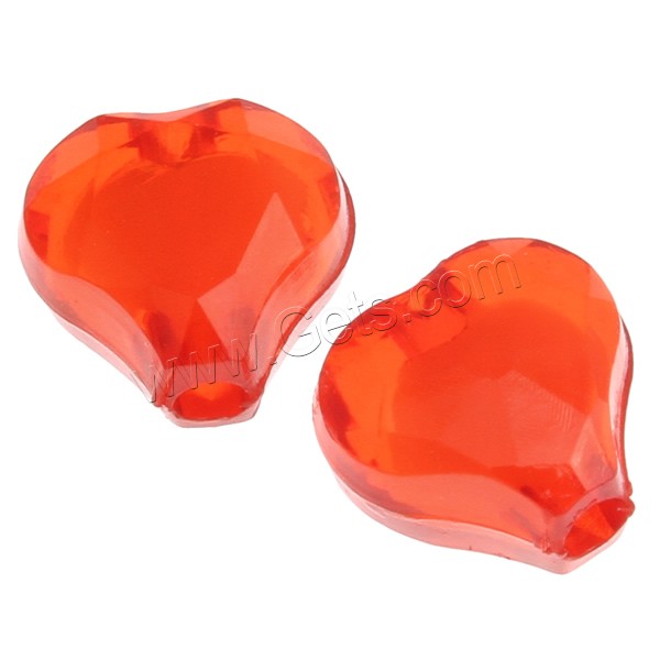 Bead in Bead Acrylic Beads, Heart, different size for choice, more colors for choice, Grade A, Sold By Bag