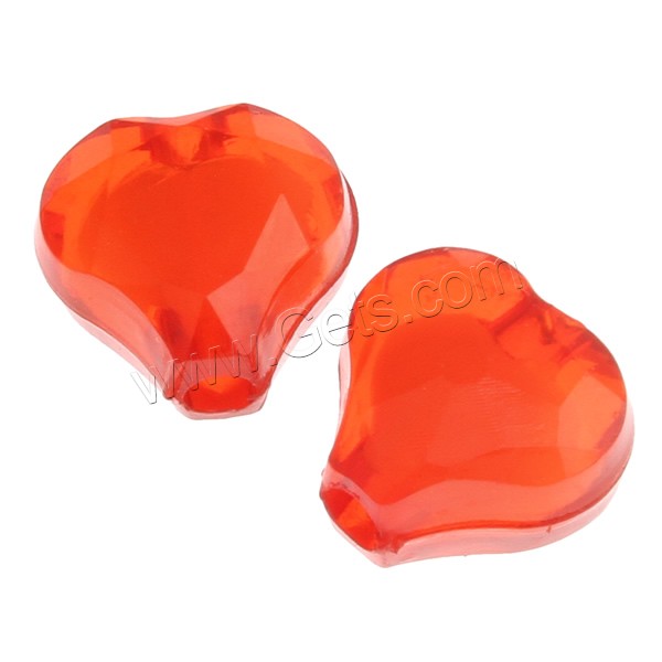 Bead in Bead Acrylic Beads, Heart, different size for choice, more colors for choice, Grade A, Sold By Bag