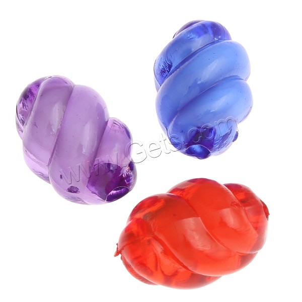 Bead in Bead Acrylic Beads, Twist, different size for choice, more colors for choice, Grade A, Sold By Bag