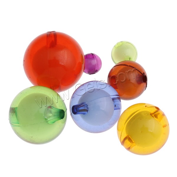 Bead in Bead Acrylic Beads, Round, different size for choice, more colors for choice, Grade A, Sold By Bag
