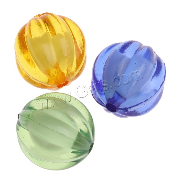 Bead in Bead Acrylic Beads, Drum, different size for choice & corrugated, more colors for choice, Grade A, Sold By Bag