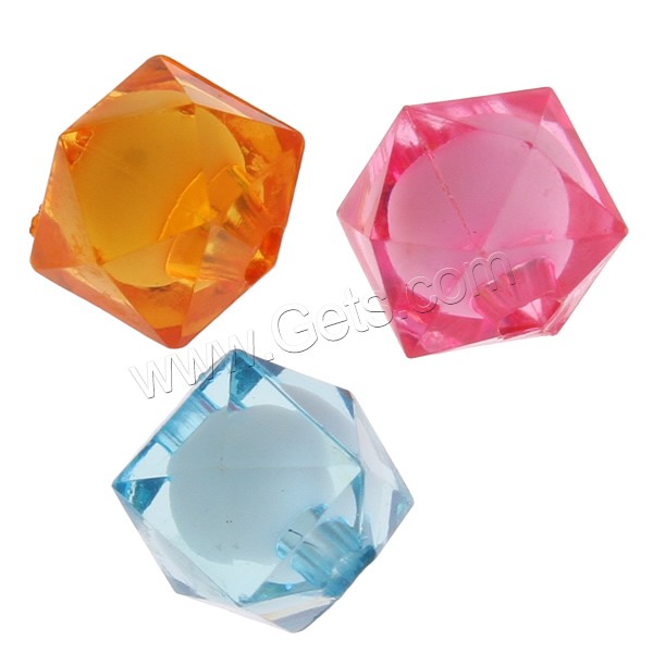 Bead in Bead Acrylic Beads, different size for choice & faceted, more colors for choice, Grade A, Sold By Bag