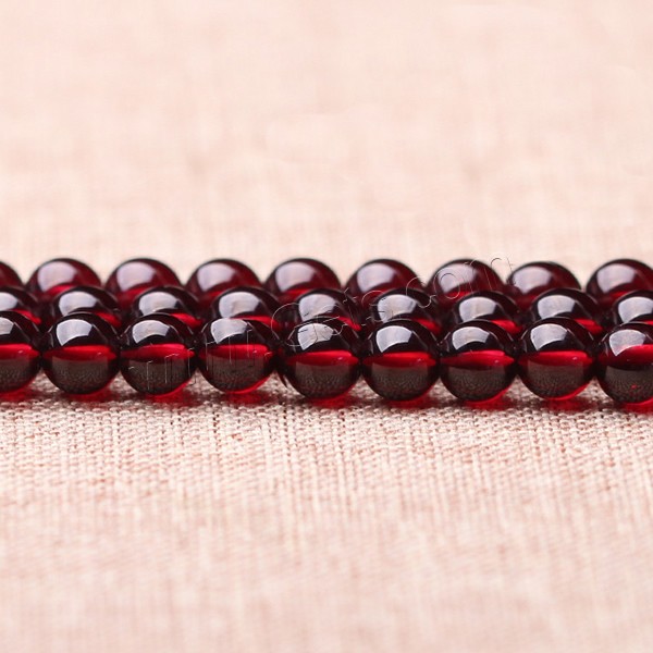 Natural Garnet Beads, Round, January Birthstone & different size for choice, Grade AAAAAA, Length:Approx 15 Inch, Sold By Strand