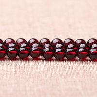 Natural Garnet Beads, Round, January Birthstone Grade AAAAAA Approx 15 Inch 
