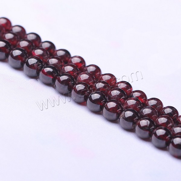 Natural Garnet Beads, Round, January Birthstone & different size for choice, Grade A, Length:Approx 15 Inch, Sold By Strand