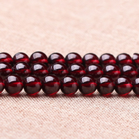 Natural Garnet Beads, Round, January Birthstone Grade AAAA Approx 15 Inch 