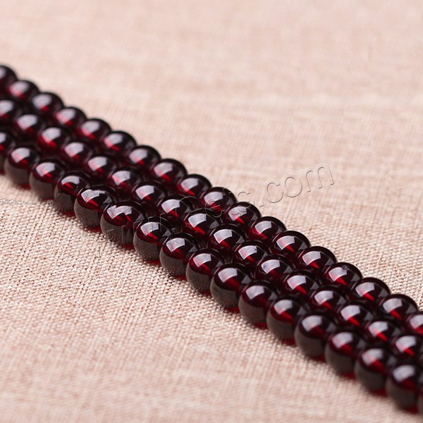 Natural Garnet Beads, Round, January Birthstone & different size for choice, Grade AAAA, Length:Approx 15 Inch, Sold By Strand