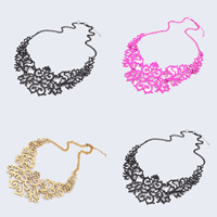 Zinc Alloy Necklace, with 1.5Inch extender chain, stoving varnish & twist oval chain 65mm Approx 17.7 Inch 