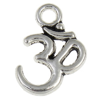 Zinc Alloy Jewelry Pendants, OM Symbol, plated nickel, lead & cadmium free Approx 1.5mm 