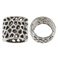 Zinc Alloy Large Hole Beads, Drum, plated, hollow nickel, lead & cadmium free Approx 5mm 