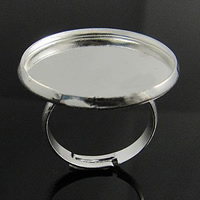 真鍮ベゼル ベースのリング, 銅, 楕円, メッキ, 調節の可能性がある, 無色, 25mm, 内径:約 23mm, サイズ:6.5, 売り手 パソコン