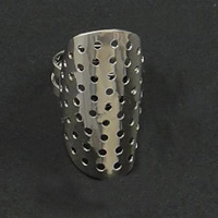 Messing Sieb Ring Basis, plattiert, einstellbar, keine, 14x29mm, Größe:7.5, 1000PCs/Tasche, verkauft von Tasche