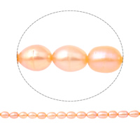 Rice Cultured Freshwater Pearl Beads, natural, pink, 9-10mm Approx 0.8mm Approx 14.5 Inch 
