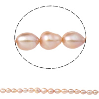 Baroque Cultured Freshwater Pearl Beads, natural, pink, 12-16mm Approx 0.8mm Approx 15 Inch 