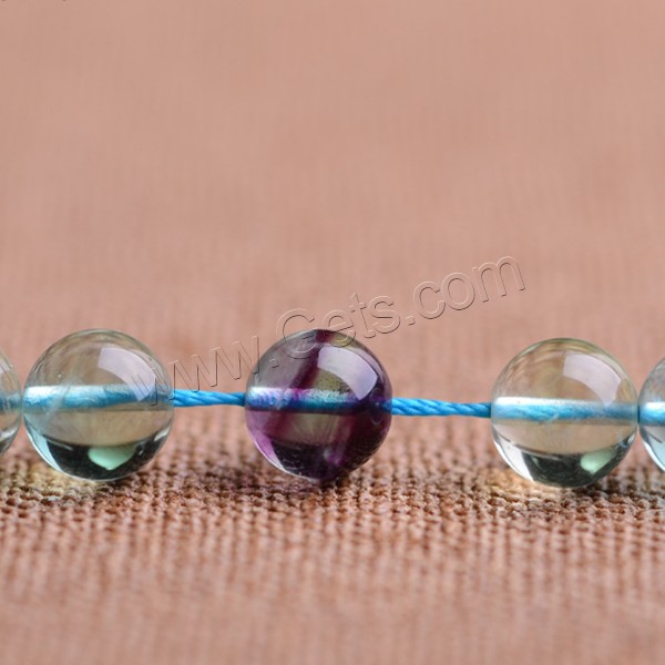 Fluorit Perlen, rund, verschiedene Größen vorhanden, Länge:ca. 15 ZollInch, verkauft von Strang
