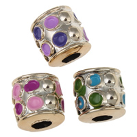 Émail acrylique perles, pilier, Placage UV, émail, plus de couleurs à choisir Environ 4mm, Vendu par PC