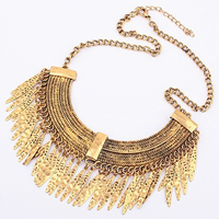 Zinc Alloy Necklace, with 1.5Inch extender chain, Tassel, antique gold color plated, twist oval chain, 53mm Approx 18.5 Inch 