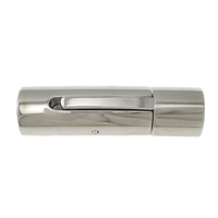 Stainless Steel Bayonet Clasp, 316L Stainless Steel, Tube, plated Approx 5.5mm 
