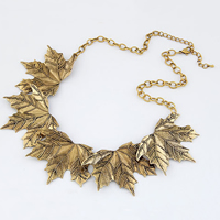Zinc Alloy Necklace, with 1.5Inch extender chain, Leaf, antique gold color plated, oval chain, 40mm Approx 15.7 Inch 