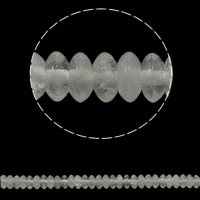 Natürliche klare Quarz Perlen, Klarer Quarz, flache Runde, 6.5x3mm, Bohrung:ca. 1.5mm, Länge:ca. 15.7 ZollInch, ca. 134PCs/Strang, verkauft von Strang