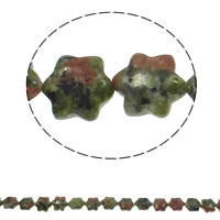 Perles en rouge vert, Rubis en Zoïsite, fleur Environ 1.5mm Environ 15.7 pouce, Environ Vendu par brin