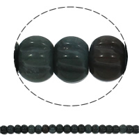 Natürliche Indian Achat Perlen, Indischer Achat, Rondell, gewellt, 15x10mm, Bohrung:ca. 1.5mm, Länge:ca. 15.7 ZollInch, ca. 40PCs/Strang, verkauft von Strang