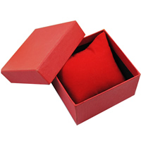 Boîte de montre en carton, avec Éponge & velours de coton, rectangle, plus de couleurs à choisir Vendu par PC