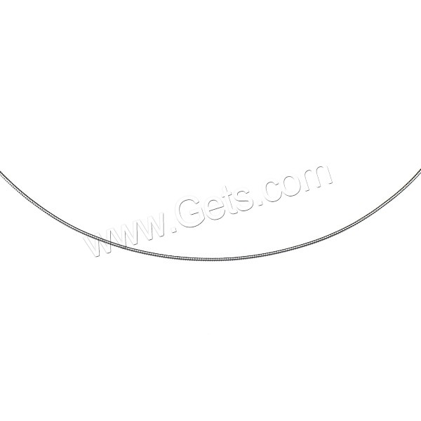 Edelstahl Verschluss Gummi Schnur Halsband , Stahldraht, verschiedene Größen vorhanden, Länge:ca. 17 ZollInch, verkauft von PC