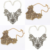 Zinc Alloy Necklace, plated 85mm Approx 17.7 Inch 
