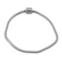 Stainless Steel European Bracelet Chain & snake chain, original color 3mm 