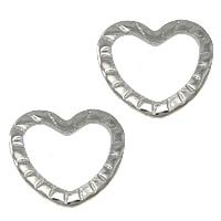 Stainless Steel Linking Ring, Heart, original color Approx 