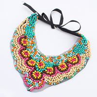 Fashion Statement Necklace, Resin, with Gauze & Satin Ribbon, 100mm Approx 39.3 Inch 