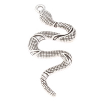 Zinc Alloy Animal Pendants, Snake, plated nickel, lead & cadmium free Approx 1.5mm 
